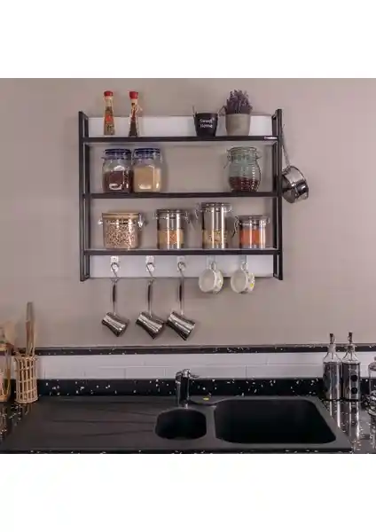 Mudesa Duvara Monte Mutfak Terek Rafı Modern ve Şık Tasarımıyla Mutfak Düzeninizi Geliştirir