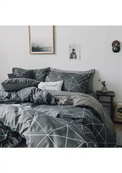 Mulberry Pandora Çift Kişilik Nevresim Takımı Modern ve Şık Tasarımıyla Uyku Konforu Sağlar