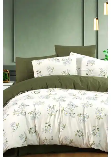 Mürdüm Home Piteya 100% Pamuklu Çift Kişilik Nevresim Takımı Şık ve Konforlu Tasarım