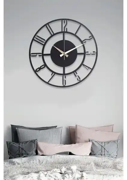 Muyika Bunnela Metal Siyah Duvar Saati: Modern ve Şık Tasarımıyla Dekorasyonunuza Zarif Dokunuş