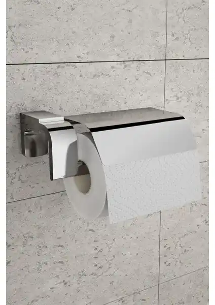 MVP Neux Krom Kapaklı Kâğıtlık: Dayanıklı ve Estetik Ofis ve Ev Kullanımı İçin