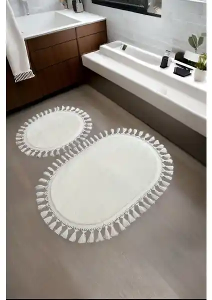 My Evilla Modern Dekoratif Simirna Peluş Oval Ponpon Saçaklı Klozet Takımı Özellikleri ve Kullanım Avantajları