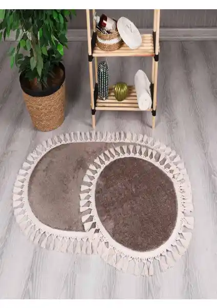 My Evilla Modern Simirna Peluş Oval Ponpon Saçaklı Klozet Takımı Özellikleri ve Avantajları