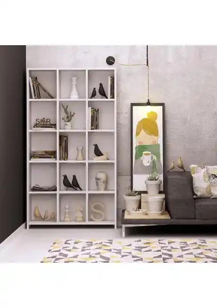 My Mob Pritone Geniş Kitaplık: Estetik ve Fonksiyonelliği Bir Arada Sunan Modern Depolama Çözümü