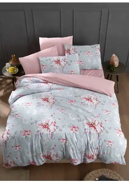 My Story Mystory Lastikli Çarşaflı Tek Kişilik Nevresim Takımı Rose Modern ve Konforlu Tasarım