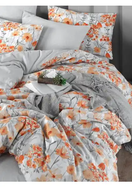 My Story Mystory Naranja Çift Kişilik Lastikli Nevresim Takımı Modern ve Dayanıklı Tasarım