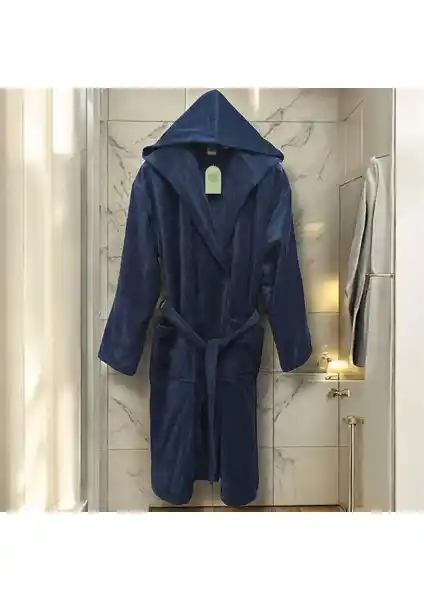 MySoft Home Kadife Kapüşonlu Bornoz: Yüksek Konfor ve Şık Tasarım ile Günlük Kullanım İçin Idealdir