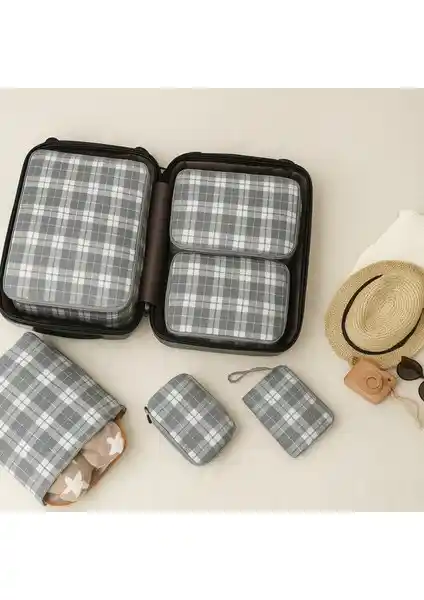 Nacarev 6'lı Valiz İç İçi Düzenleyici Seti Pratik ve Şık Seyahat Çözümü