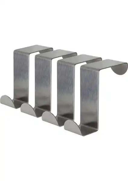 Narkalıp Paslanmaz Çelik Kapı Kancaları 4'lü Set Mutfak ve Yaşam Alanları İçin