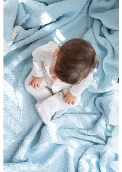 Natural Meet Maya Çift Taraflı Pamuk Müslin Yatak Örtüsü Sağlıklı ve Estetik Konfor