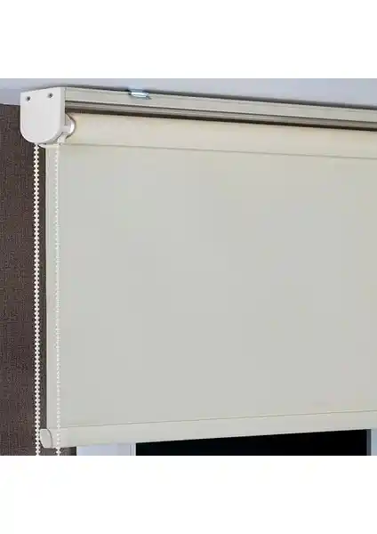 NetworkAvm Krem Renkli İthal Stor Güneşlik Perde Modern ve Dayanıklı Tasarım
