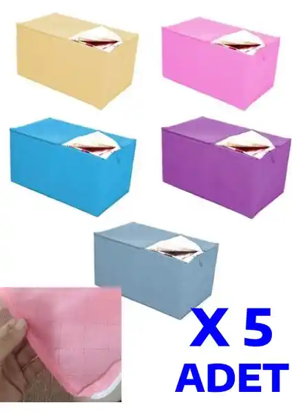 Nistabolje 5'li Hurç Seti: Pratik ve Fonksiyonel Büyük Boy Depolama Çözümü