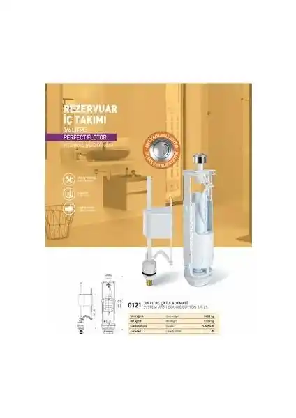 Nkp 3/6 Litre Çift Kademeli Klozet Rezervuar İç Takımının Özellikleri ve Kullanım Avantajları