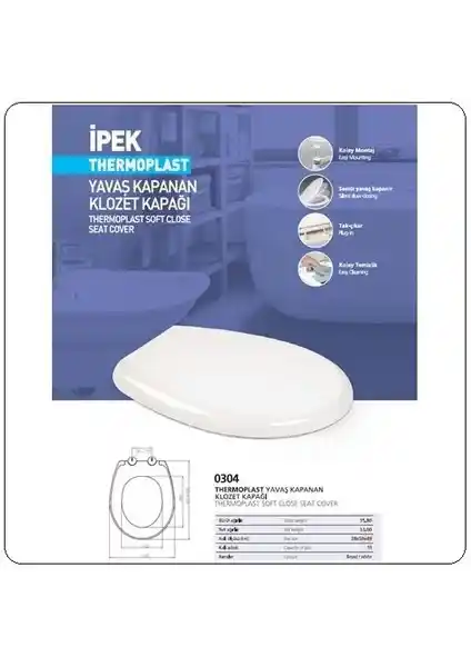 NKP İpek Thermoplast Yavaş Kapanan Üstten Sıkmalı Klozet Kapağı İnceleme ve Kullanıcı Yorumları