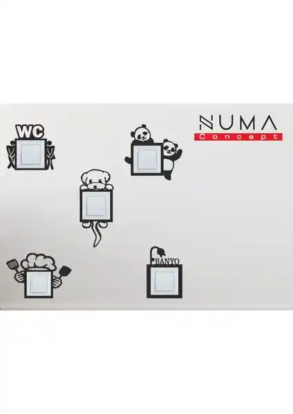 Numa Concept 5'li Priz Çerçevesi Seti ile Ev Dekorasyonunuza Modern ve Çekici Dokunuşlar