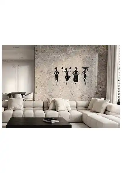 Numa Concept Afrikalı Kadınlar Ahşap Duvar Dekoru Evinize Kültürel ve Modern Bir Dokunuş