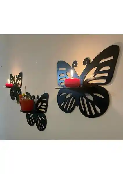 Numa Concept Dekoratif Kelebek Duvar Rafı Seti Modern ve Şık Tasarım Özellikleri