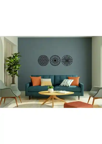 Numa Concept Yaşam Çiçeği ve Sri Yantra Spiritüel Duvar Dekoru Tasarımı