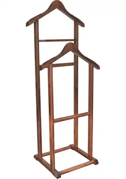 NYN Ahşap Dilsiz Uşak Ceviz Renkli Askı, Modern ve Dayanıklı Tasarımıyla Ofis ve Ev İçin