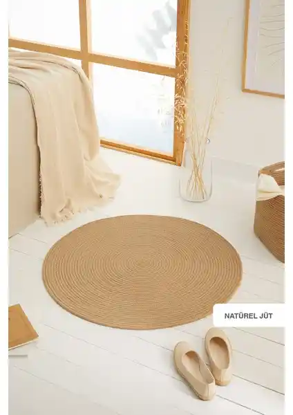 Ocean Home Textile Naturel Jüt Halı Kilim: Modern ve Doğal Tasarım İçin İdeal Seçenek