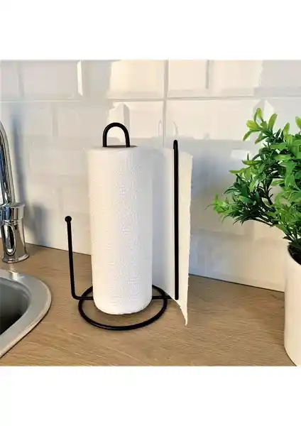 Okyanus Home Siyah Tezgah Üstü Kağıt Havluluk: Modern ve Dayanıklı Mutfak ve Banyo Aksesuarı