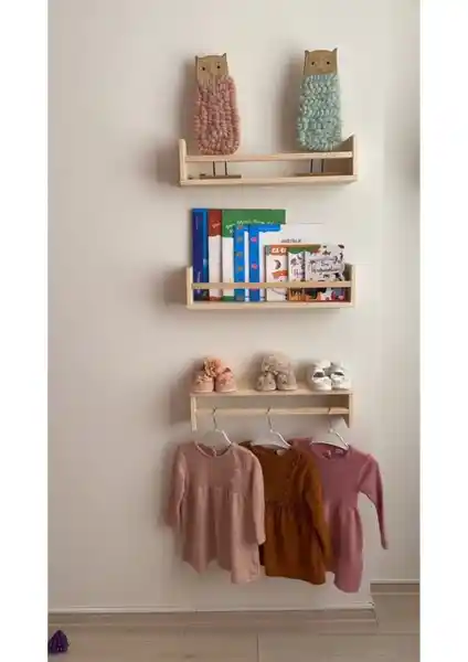 Olcay Aksesuar Montessori Kitaplık: Doğal ve Güvenilir Çocuk Odası Depolama Çözümü