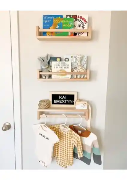 Olcay Aksesuar Montessori Kitaplık: Doğal ve Sağlıklı Çocuk Odası Dekorasyonu İçin