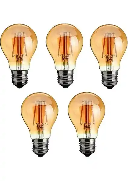 Orbus Dekoratif A60 6W Amber Sarı Işık LED Ampul: Estetik ve Fonksiyonellik Bir Arada