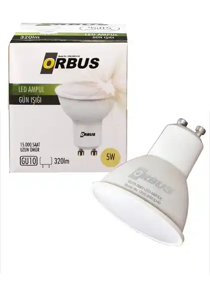 Orbus GU10 Çanak 5W LED Spot Ampul ile Modern ve Enerji Tasarruflu Aydınlatma Çözümü