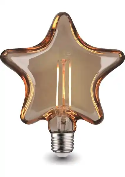 Orbus Yıldız Filament LED Ampul Amber E27: Şık Tasarım ve Enerji Verimliliği Sağlayan Modern Aydınlatma Çözümü