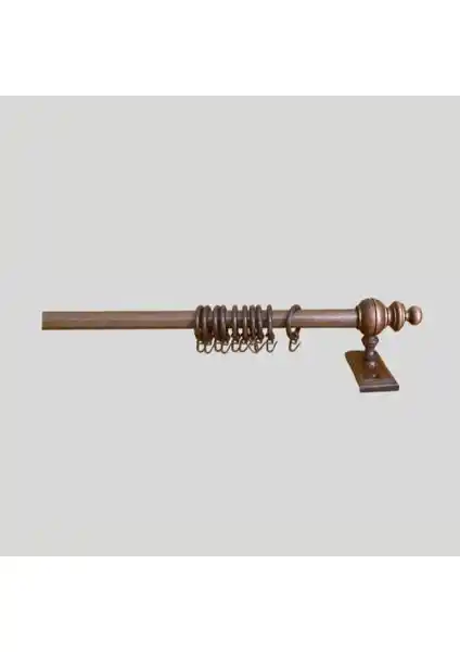 Orlenda Ceviz Raysız Rustik 100 cm: Dayanıklı ve Estetik Perde Çözümü