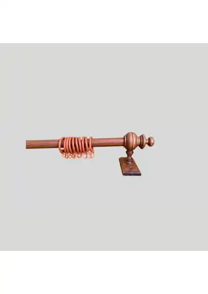 Orlenda Kiraz Raysız Rustik 100CM Perde Aksesuarı Dayanıklı ve Estetik Tasarım