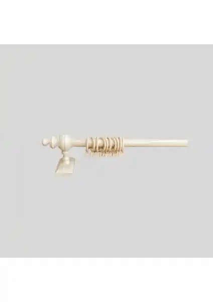 Orlenda Krem Raysız Rustik 100 cm Perde Sistemi Estetik ve Dayanıklı Tasarım