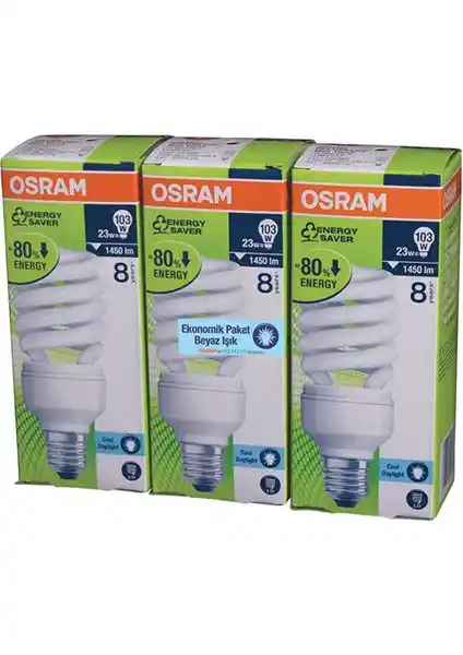 Osram 23W Mini Spiral Ampul Enerji Tasarrufu ve Yüksek Performans Sağlar