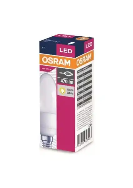 Osram LED Value 4.9W Sarı Işık E-14 Ampul: Yüksek Performans ve Enerji Verimliliği