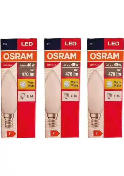 Osram Led Value 4,9W Sarı Işık Ampul: Ekonomik ve Uzun Ömürlü Aydınlatma Çözümü