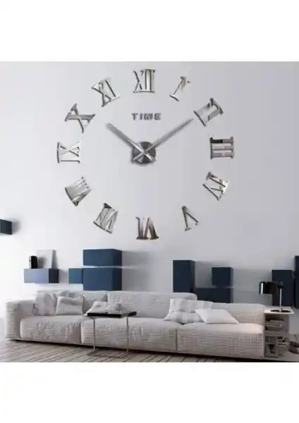 Otantik 3D Roma Rakamlı Duvar Saati ile Modern Dekorasyonda Şıklık ve Fonksiyonellik