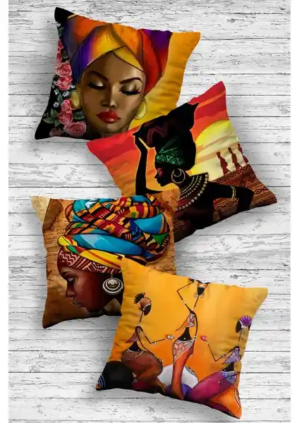 Otto Home Collection Dekoratif 4'lü Kırlent Kılıfı - Şık ve Dayanıklı Tasarım