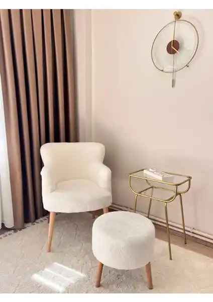 Öz Kısmet Mobilya İkili Berjer ve Puf Seti Modern Tasarım ve Dayanıklılık Sunar