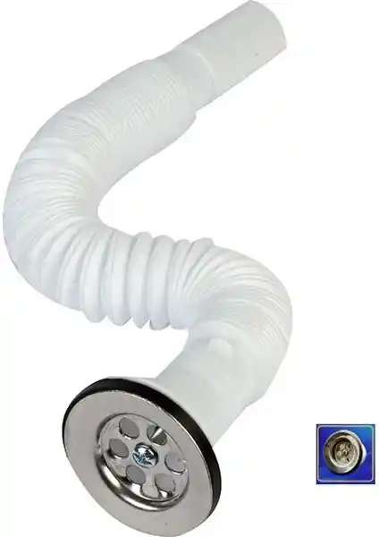 Özbest Orjinal Lux Körüklü Sifon: Dayanıklı ve Esnek Lavabo Çözümü