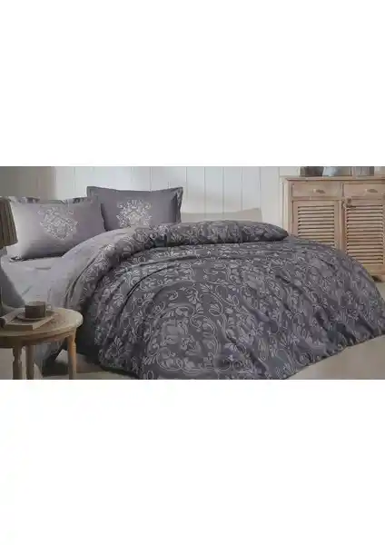 Özdilek Antico Çift Kişilik Nevresim Takımı Antrasit Şık ve Konforlu Tasarım