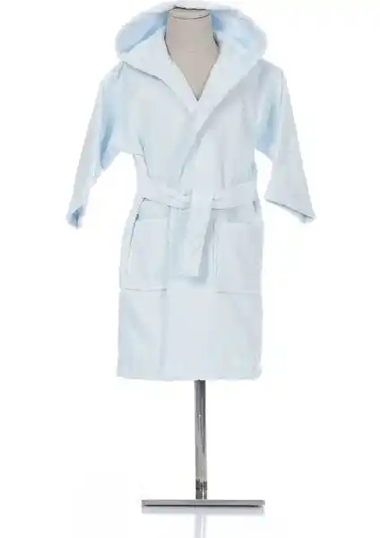 Özdilek Boy Marıne Mavi Çocuk Bornozu 11-12 Yaş için Konfor ve Şıklık Sunar