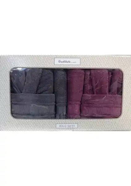 Özdilek Colourist Aile Bornoz Seti: Şık ve Konforlu Pamuklu Bornozlar ve Havlular