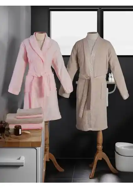 Özdilek Elissa Bornoz Takımı: Şık ve Fonksiyonel Pamuklu Banyo Seti