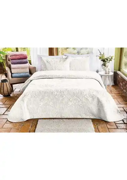 Özdilek Flair Tek Kişilik Krem Yatak Örtüsü Şıklık ve Dayanıklılık Sunar