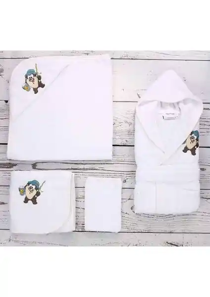 Özdilek Lisans Nakışlı Bambu Bebek Seti Tazmania Beyaz ile Konfor ve Şıklık Bir Arada