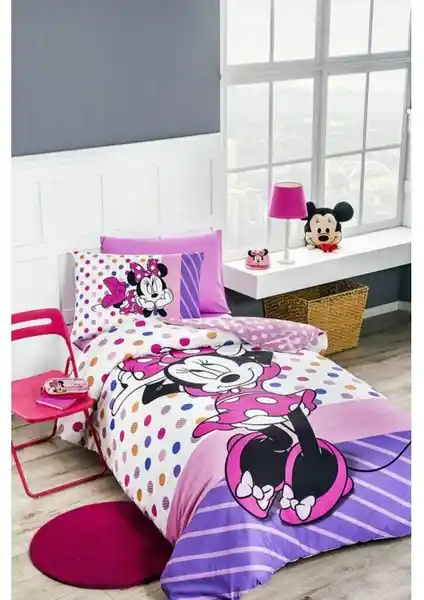 Özdilek Minnie Mouse Trend Pembe Lisanslı Tek Kişilik Nevresim Takımı Özellikleri ve Kullanım Avantajları