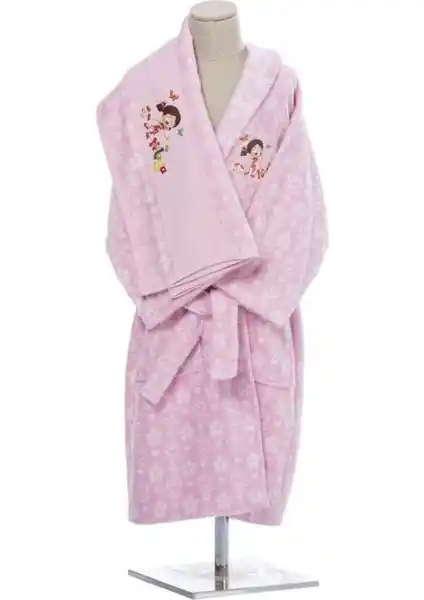 Özdilek Niloya Heart Havlu Bornoz Seti 7-8 Yaş Çocuklar İçin Konfor ve Şıklık Sağlar