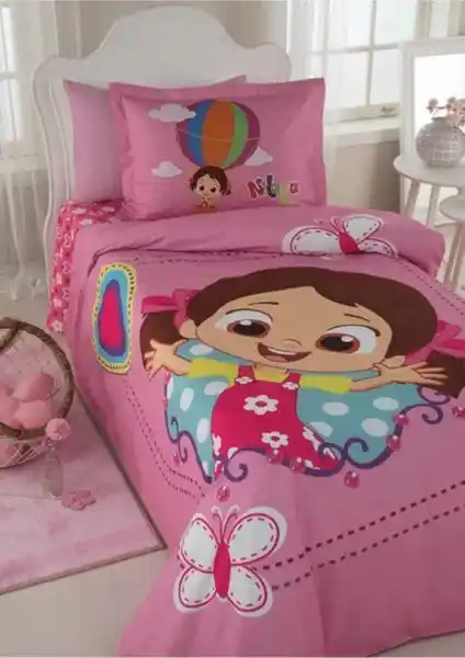 Özdilek Niloya Kelebek Tek Kişilik Nevresim Takımı 9208: Renkli ve Dayanıklı Genç Yatak Seti