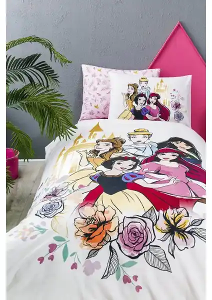 Özdilek Princess Rose Disney Lisanslı Çocuk Tek Kişilik Nevresim Takımı 160x220 cm